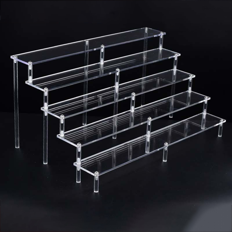 Pop Display Shelf - ล้าง 1-6 ชั้นอะคริลิคสําหรับ Funko Figures, Cupcake,
