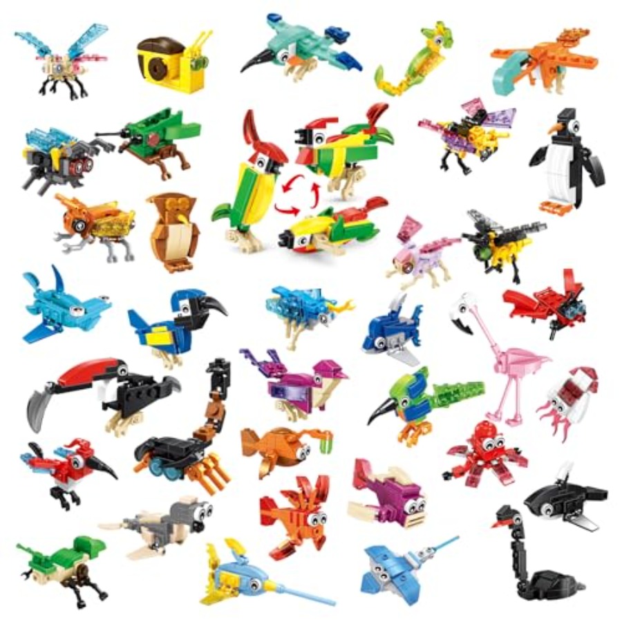 Building Block Mini - ชุดตัวต่อขนาดเล็ก ของชำร่วยงานปาร์ตี้ ตัวต่อขนาดเล็กสำหรับเด็กอายุ 4-8 ปี 36