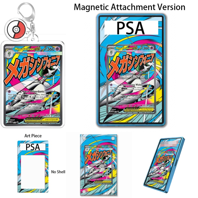 Display Case Acrylic - เคสอะคริลิกแบบรีไซเคิลสำหรับใส่การ์ดโปเกมอน สการ์เล็ต ไวโอเล็ต เมกะ การ์ดไวเวียร์ ของสะสมจากอนิเมะ