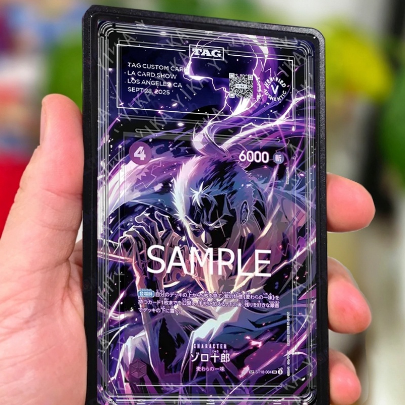 Graded Card Display - กล่องอะคริลิคสำหรับใส่การ์ด PSA พร้อมฐานตั้งโชว์การ์ด OPCG แบบชิ้นเดียว รุ่น
