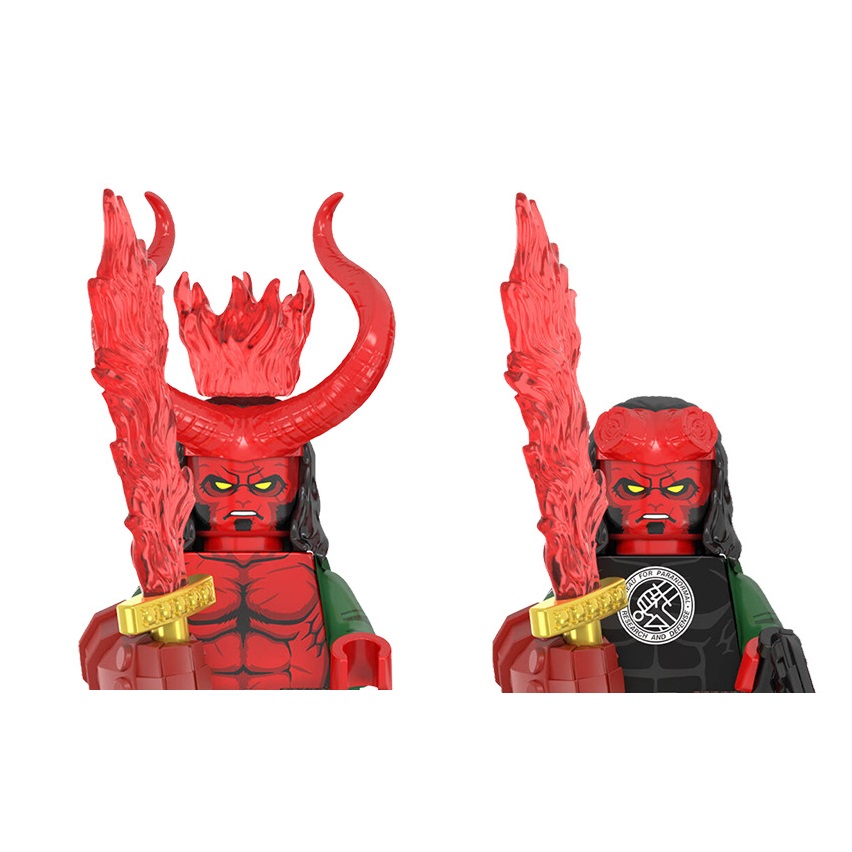 Building Block Mini - WM2422 WM2421 เฮลล์บอย ตัวต่อจิ๋ว ของเล่นฟิกเกอร์แอคชั่น