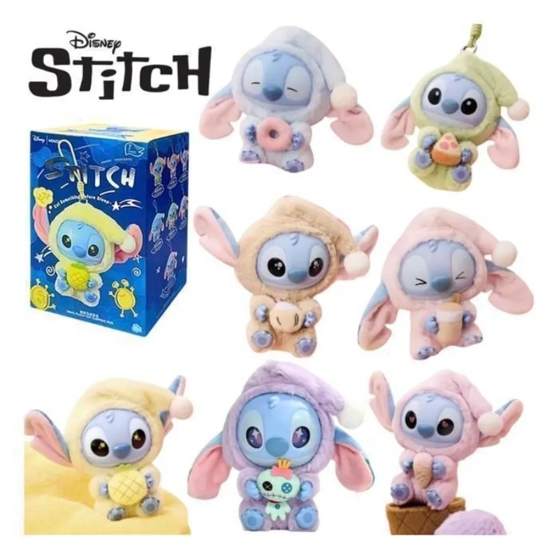 Mystery Box Blind Bag - ตุ๊กตาผ้ากำมะหยี่สติทช์ก่อนนอน กล่องสุ่ม ของตกแต่งน่ารัก ของเล่นเซอร์ไพรส์ลึกลับ ของขวัญสำหรับแฟนๆ ของขวัญวันเกิด