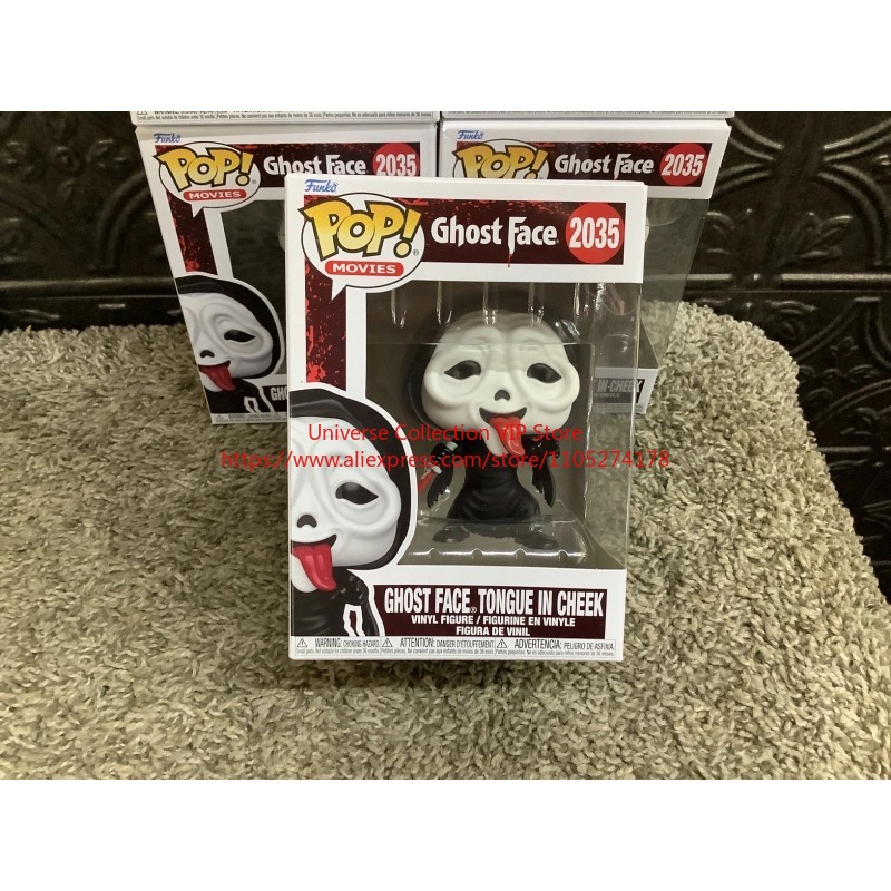 Funko Pop Protector - ฟังโก้ป๊อป สกรีม โกสต์เฟซ ลิ้นในแก้ม # ของสะสมฟิกเกอร์ไวนิลรุ่นทางการปี