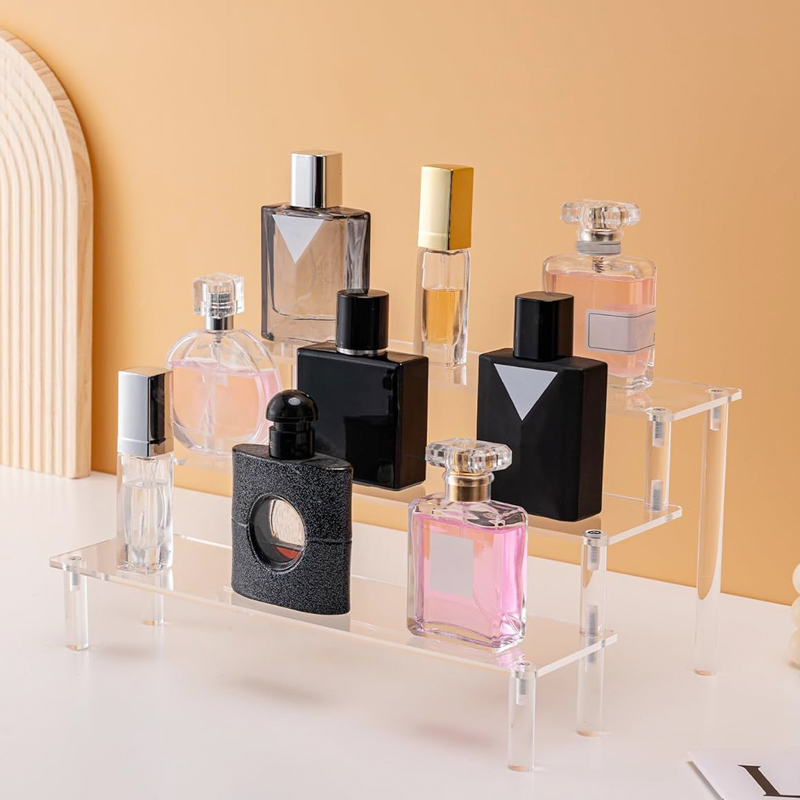 Pop Display Shelf - 1-4 ชั้นอะคริลิคขาตั้งจอแสดงผล CLEAR Riser Rack สําหรับ