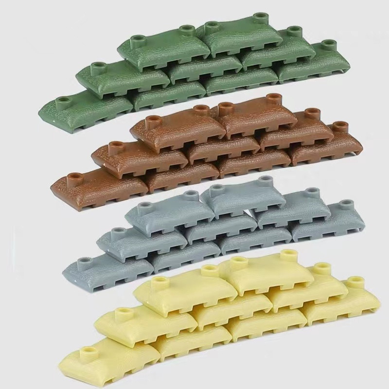 Lego Minifigure Holder - ตัวต่อทหาร MOC 50 ชิ้น ชุดของเล่นถุงทราย ของเล่นบล็อกประกอบ
