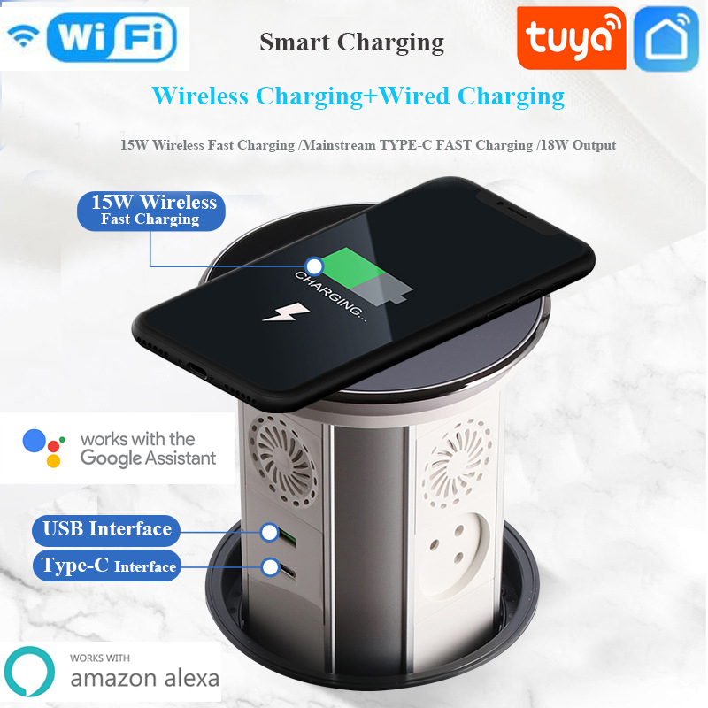 Pop Display Shelf - WIFI Tuya Touch ยกอัตโนมัติ Pop-up ตารางอิสราเอลซ็อกเก็ต