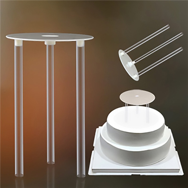 Display Risers Set - Multi-Layer เค้กกรอบปฏิบัติยืนแม่พิมพ์รอบขนมหวานสนับสนุน Spacer Piling Bracket ห้องครัว