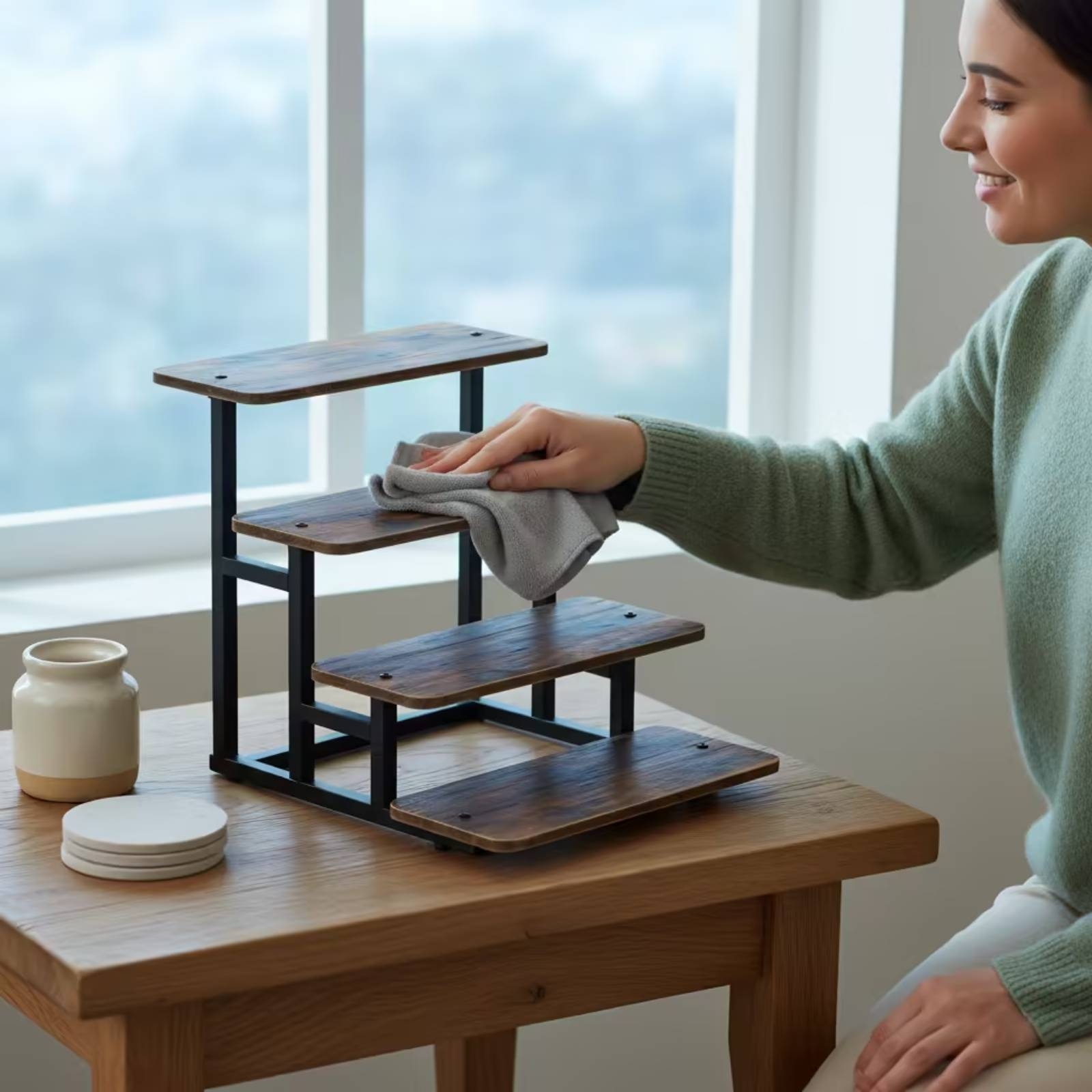 ชั้นวางเค้ก 4 ชั้นแบบตั้งโต๊ะ  - Display Risers Set บทวิจารณ์และราคา