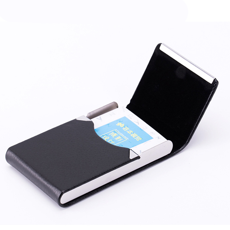 1 PC ผู้ถือบัตรธุรกิจกรณี Man  - Card Top Loader บทวิจารณ์และราคา