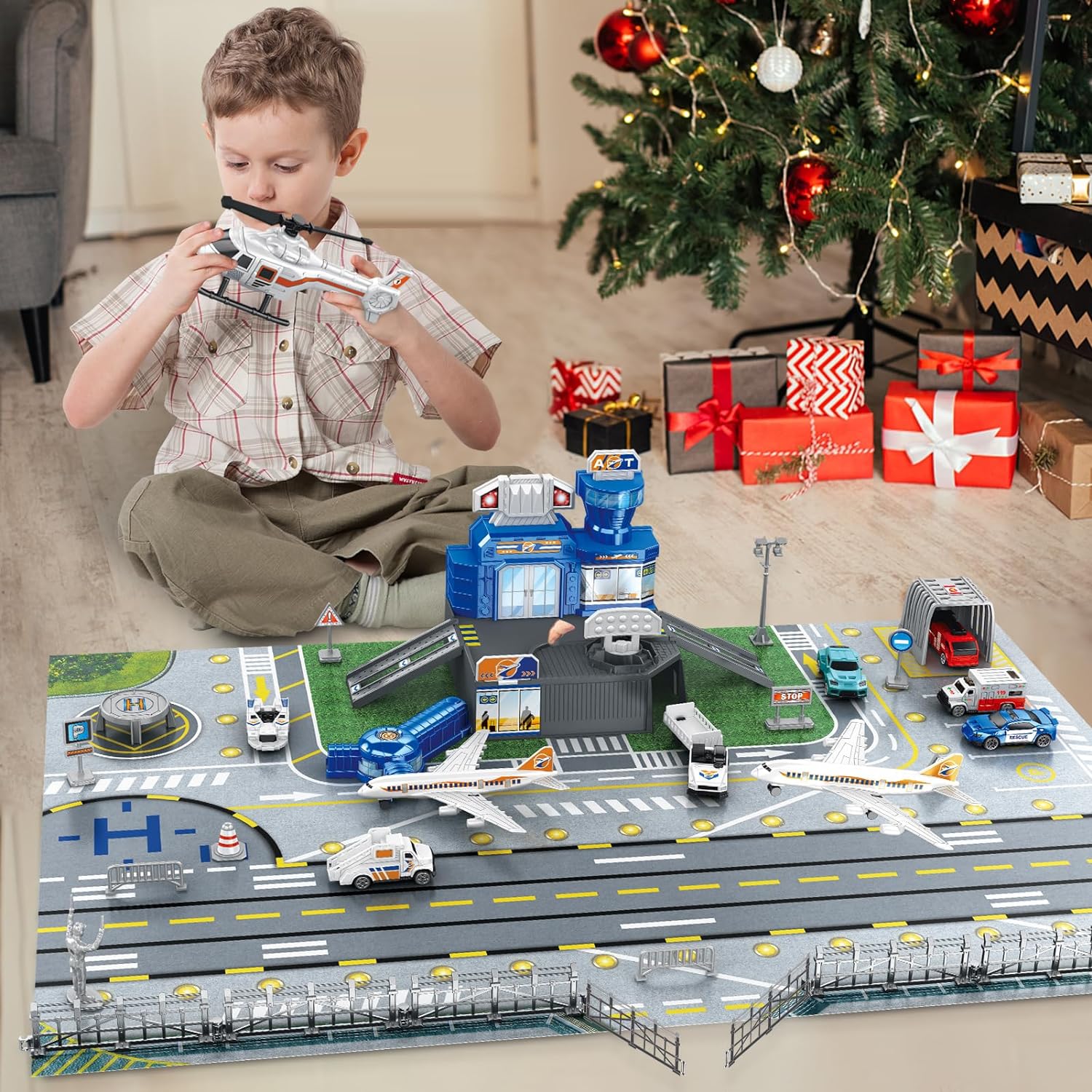 ชุดของเล่นฉากสนามบินสำหรับเด็ก - Model Airplane Plastic บทวิจารณ์และราคา