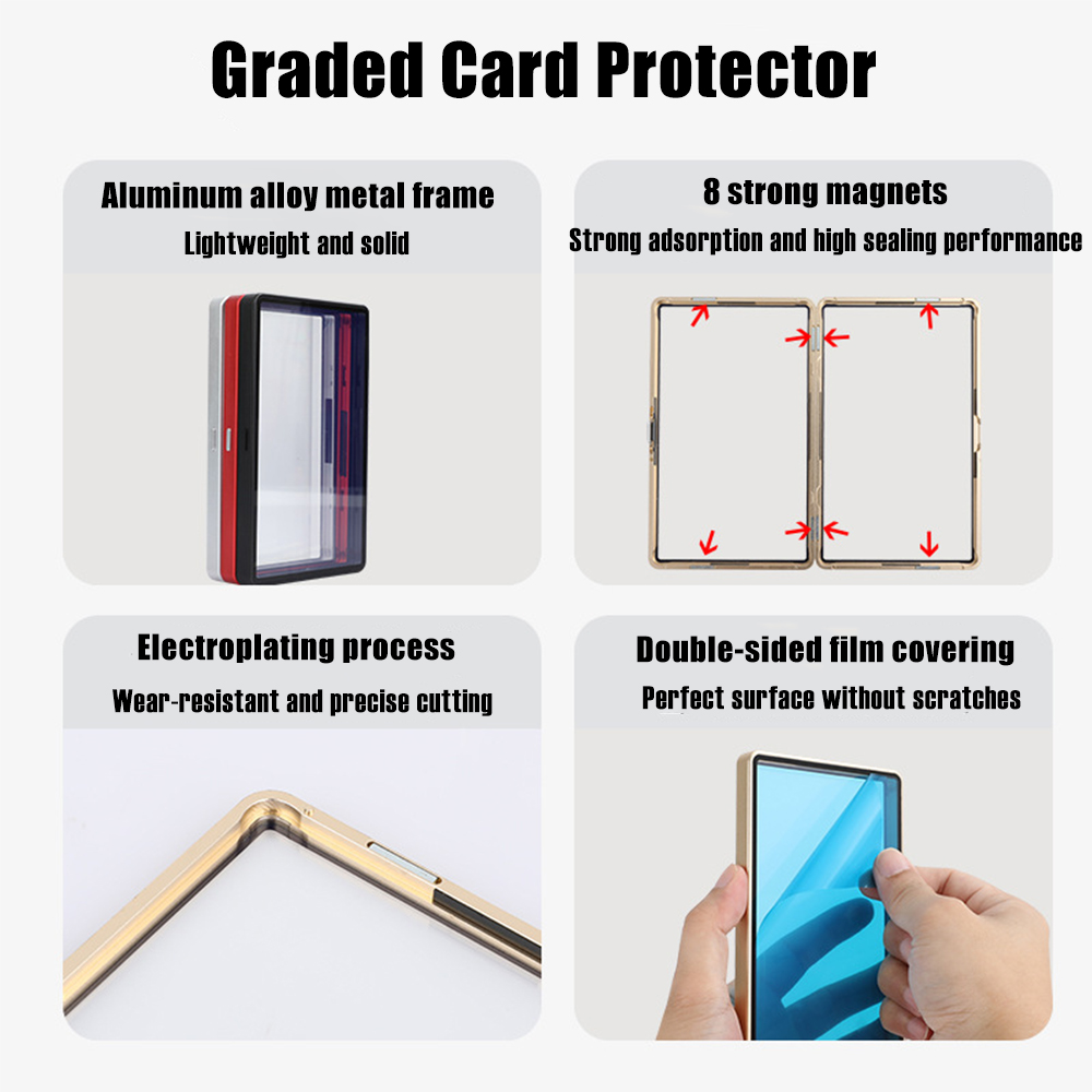 อลูมิเนียมอัลลอยด์หลากสีเกรดกา - Graded Card Display บทวิจารณ์และราคา