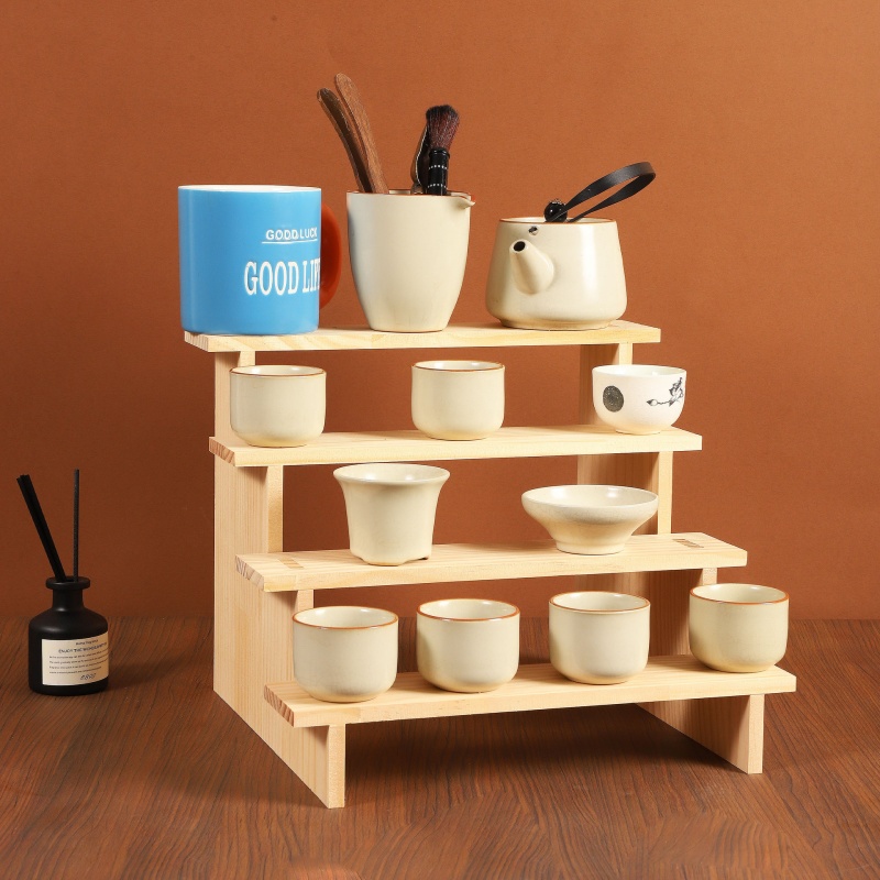 แท่นวางโชว์ไม้ แท่นวางโชว์ขนมห - Display Risers Set บทวิจารณ์และราคา
