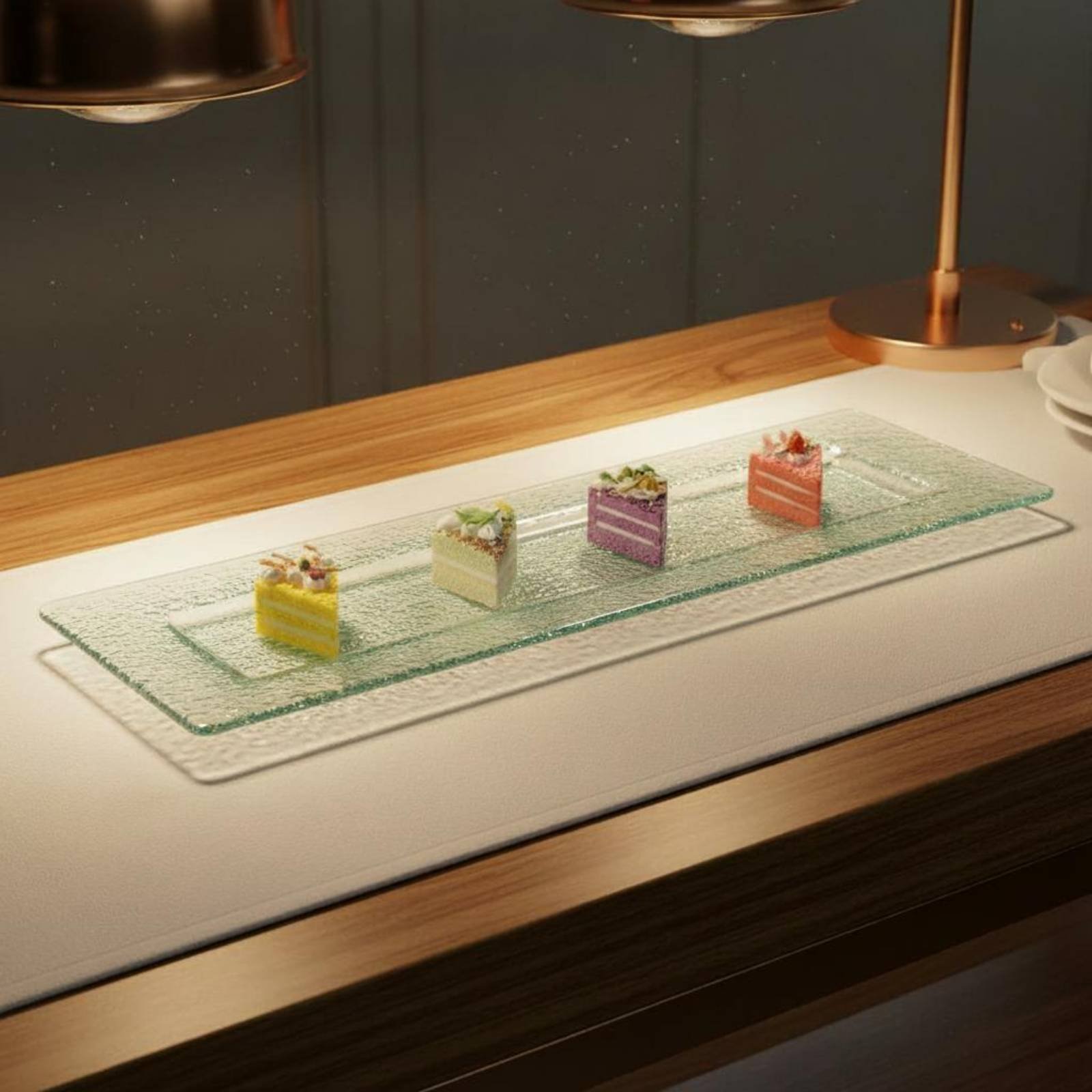 ชั้นวางเสิร์ฟ 3 ชั้นอเนกประสงค - Display Risers Set บทวิจารณ์และราคา
