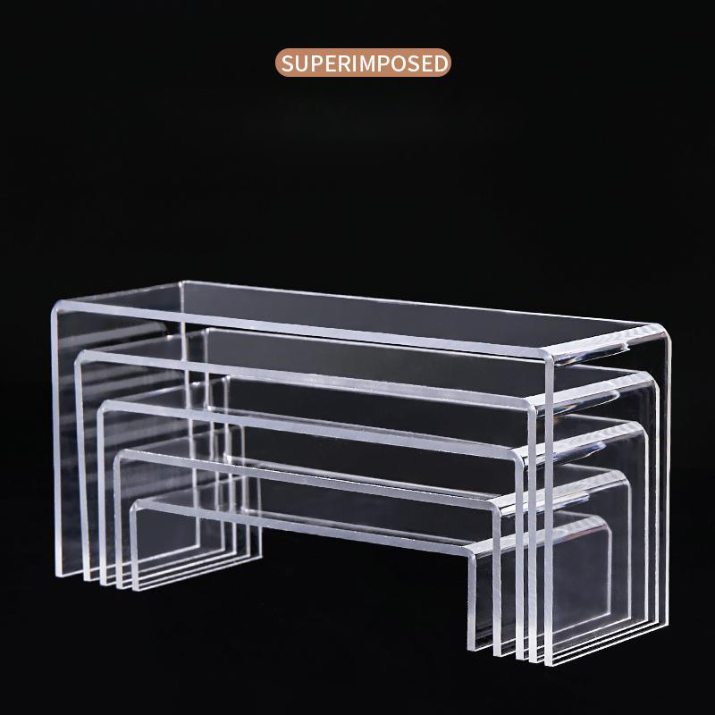 5มม.U รูปร่างอะคริลิค Risers ช - Pop Display Shelf บทวิจารณ์และราคา