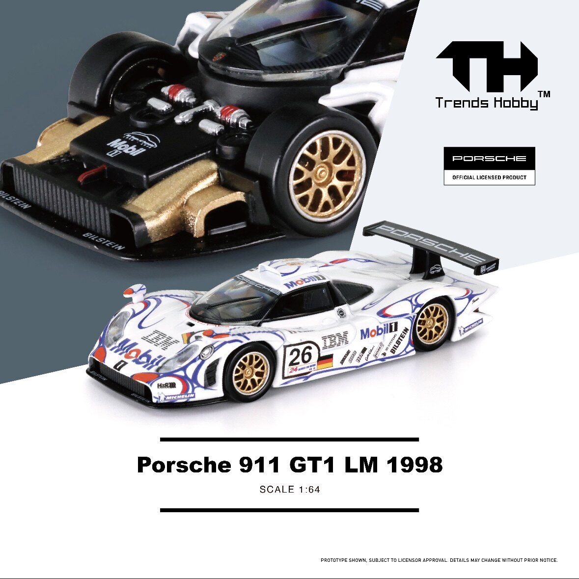 รถโมเดลโลหะผสม Porsche 911 GT3 - Die Cast Car 1 64 บทวิจารณ์และราคา