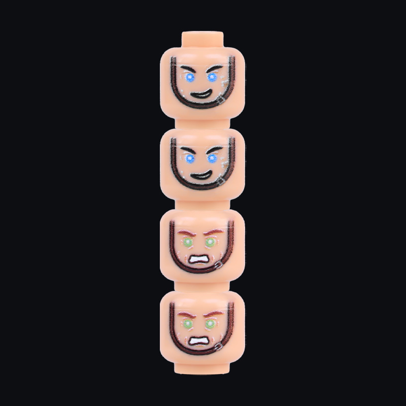 ทหารทหารรูปได้รับบาดเจ็บ Face  - Lego Minifigure Holder บทวิจารณ์และราคา