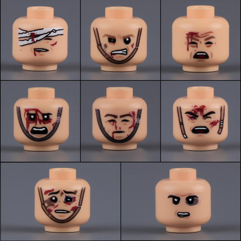 ทหารทหารรูปได้รับบาดเจ็บ Face  - Lego Minifigure Holder บทวิจารณ์และราคา