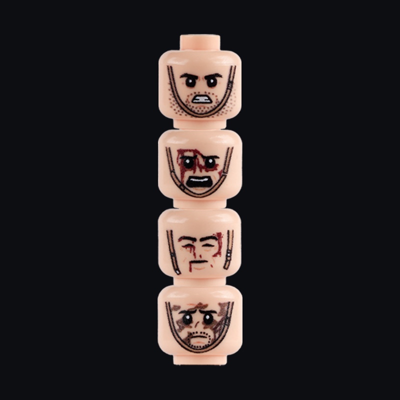 ทหารทหารรูปได้รับบาดเจ็บ Face  - Lego Minifigure Holder บทวิจารณ์และราคา