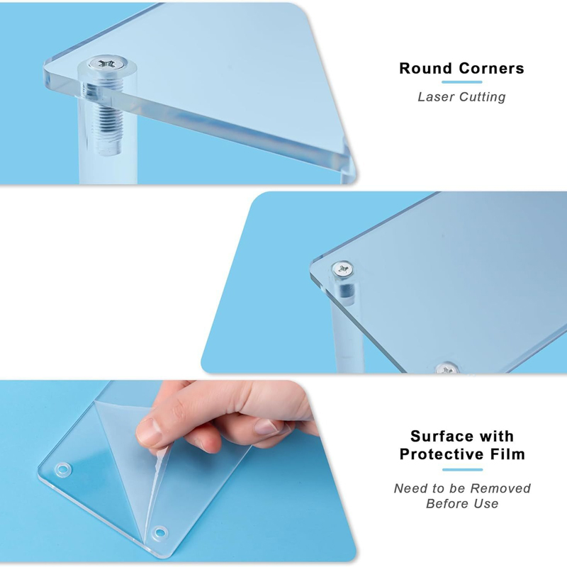 1-4 ชั้นอะคริลิคขาตั้งจอแสดงผล - Pop Display Shelf บทวิจารณ์และราคา
