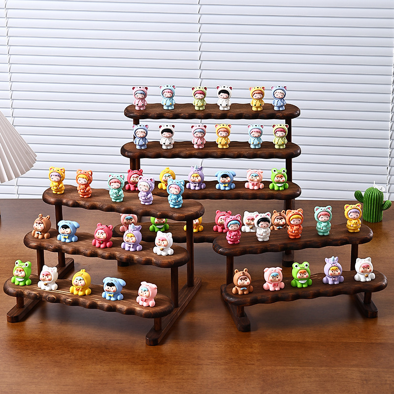 2/3/4/5 ชั้นไม้จอแสดงผล Riser  - Display Risers Set บทวิจารณ์และราคา
