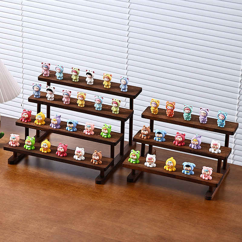 2/3/4/5 ชั้นไม้จอแสดงผล Riser  - Display Risers Set บทวิจารณ์และราคา