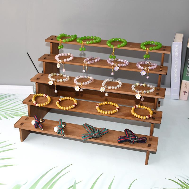 2/3/4/5 ชั้นไม้จอแสดงผล Riser  - Display Risers Set บทวิจารณ์และราคา
